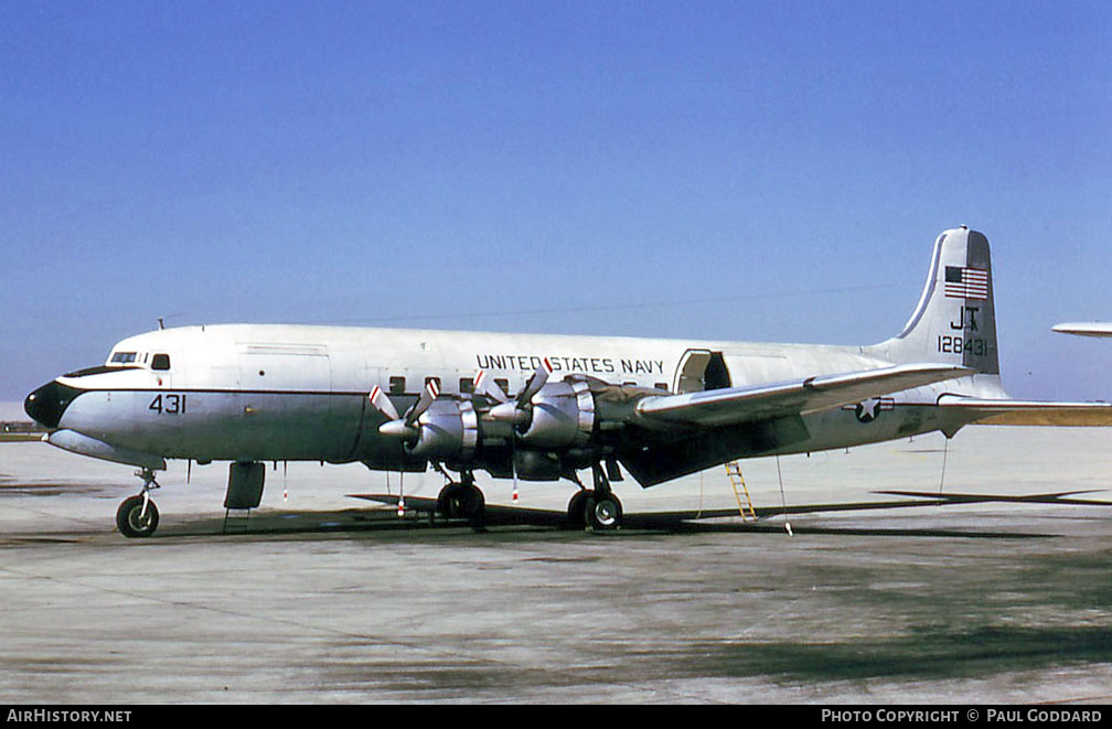 Aircraft Photo of 128431 | Douglas C-118B Liftmaster (DC-6A) | USA - Navy | AirHistory.net #577020