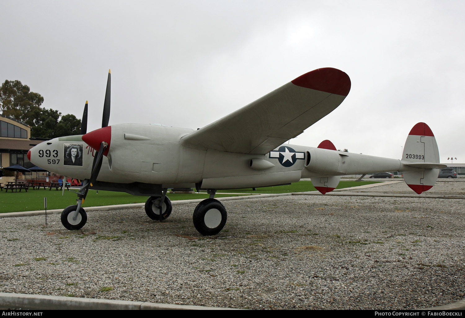 Aircraft Photo of 42-103993 / 203993 | Lockheed P-38L Lightning (replica) | USA - Air Force | AirHistory.net #577064