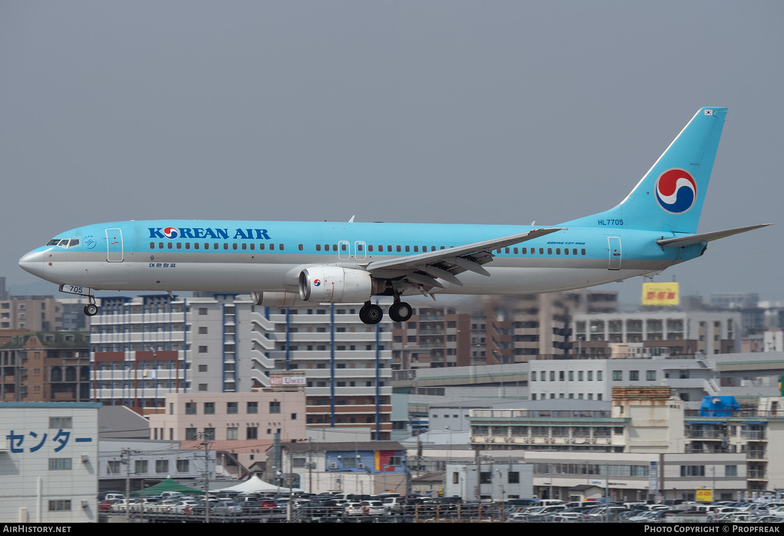 Aircraft Photo of HL7705 | Boeing 737-9B5 | Korean Air | AirHistory.net #577069