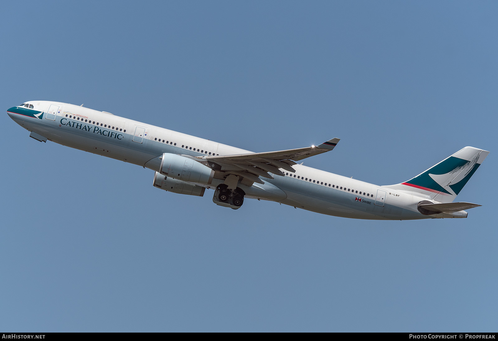 Aircraft Photo of B-LBF | Airbus A330-343E | Cathay Pacific Airways | AirHistory.net #577083