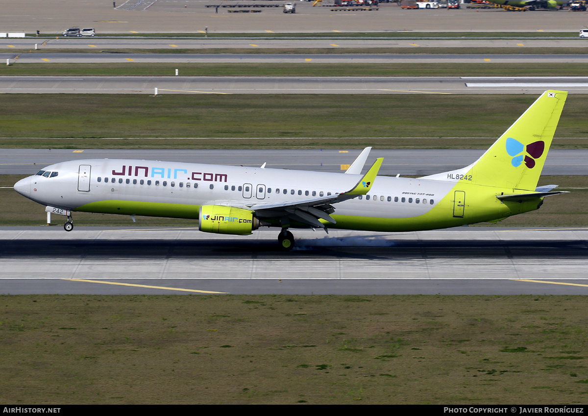 Aircraft Photo of HL8242 | Boeing 737-8Q8 | Jin Air | AirHistory.net #577108