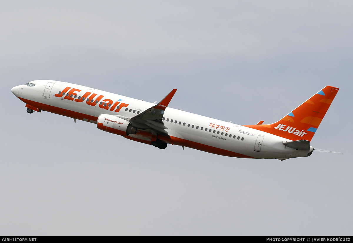 Aircraft Photo of HL8301 | Boeing 737-8BK | Jeju Air | AirHistory.net #577136