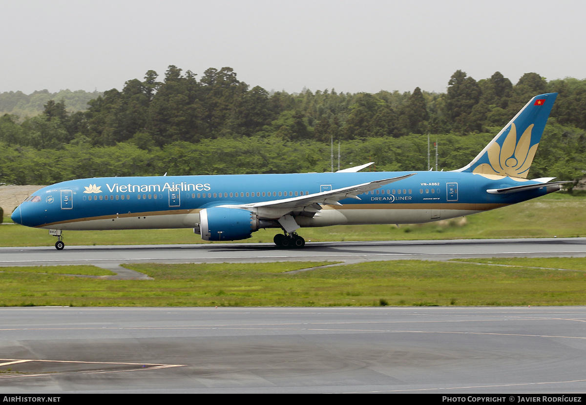 Aircraft Photo of VN-A862 | Boeing 787-9 Dreamliner | Vietnam Airlines | AirHistory.net #577151