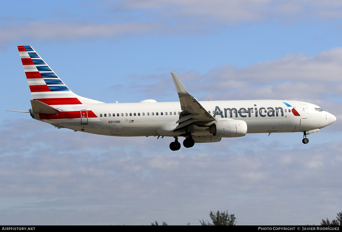 Aircraft Photo of N914NN | Boeing 737-823 | American Airlines | AirHistory.net #577159