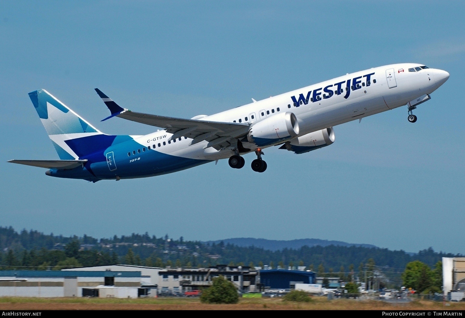 Aircraft Photo of C-GTSW | Boeing 737-8 Max 8 | WestJet | AirHistory.net #577197