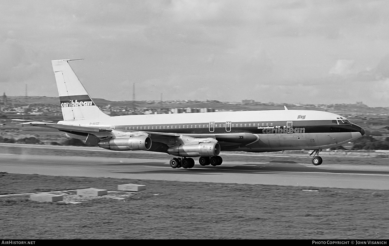 Aircraft Photo of G-AVZZ | Boeing 707-138B | International Caribbean Airways | AirHistory.net #577214