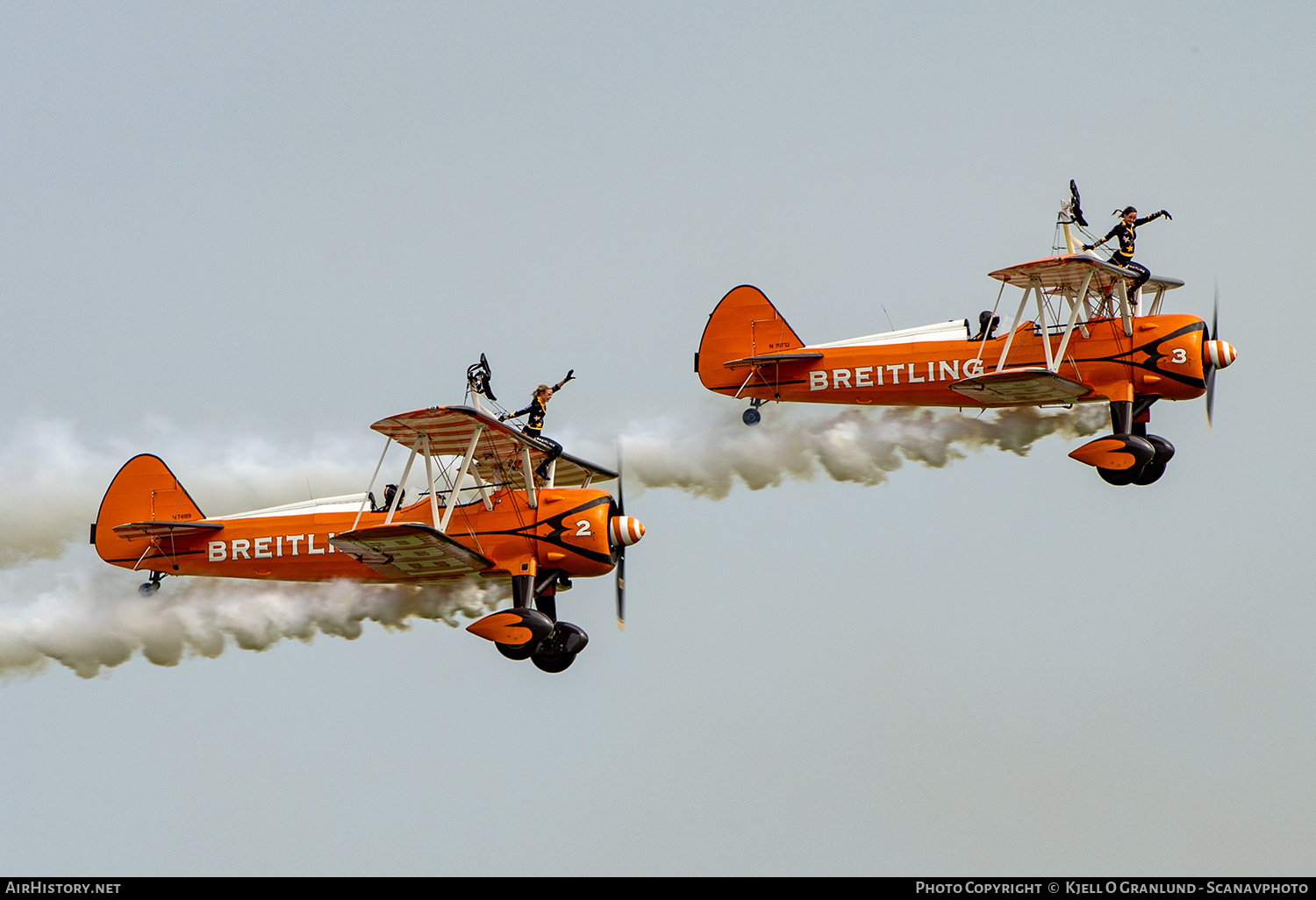 Aircraft Photo of N707TJ | Stearman N2S-1/R985 Kaydet (A75N1) | Breitling | AirHistory.net #577233