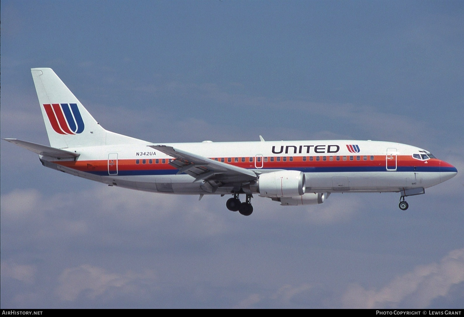 Aircraft Photo of N342UA | Boeing 737-322 | United Airlines | AirHistory.net #577238