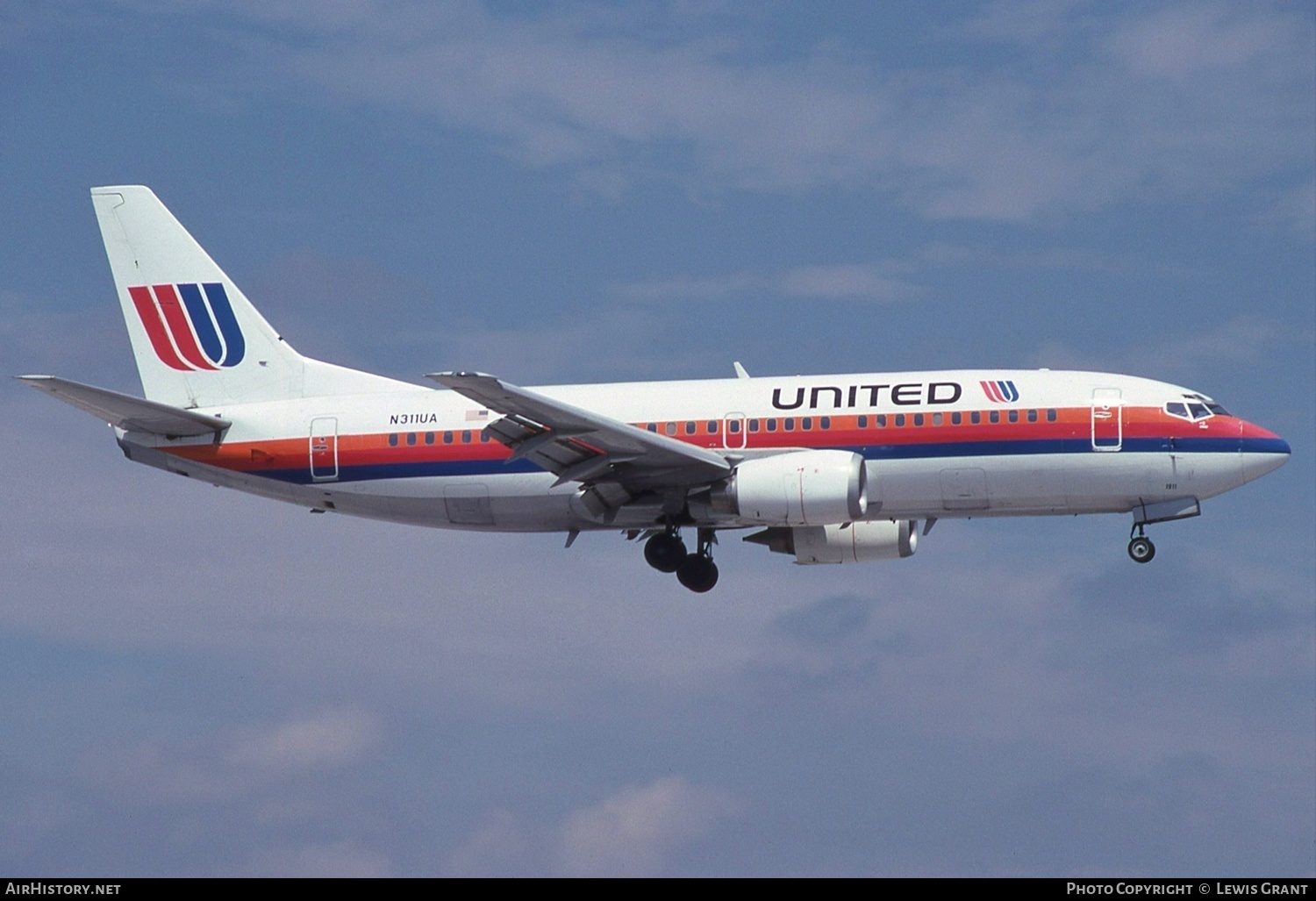 Aircraft Photo of N311UA | Boeing 737-322 | United Airlines | AirHistory.net #577243