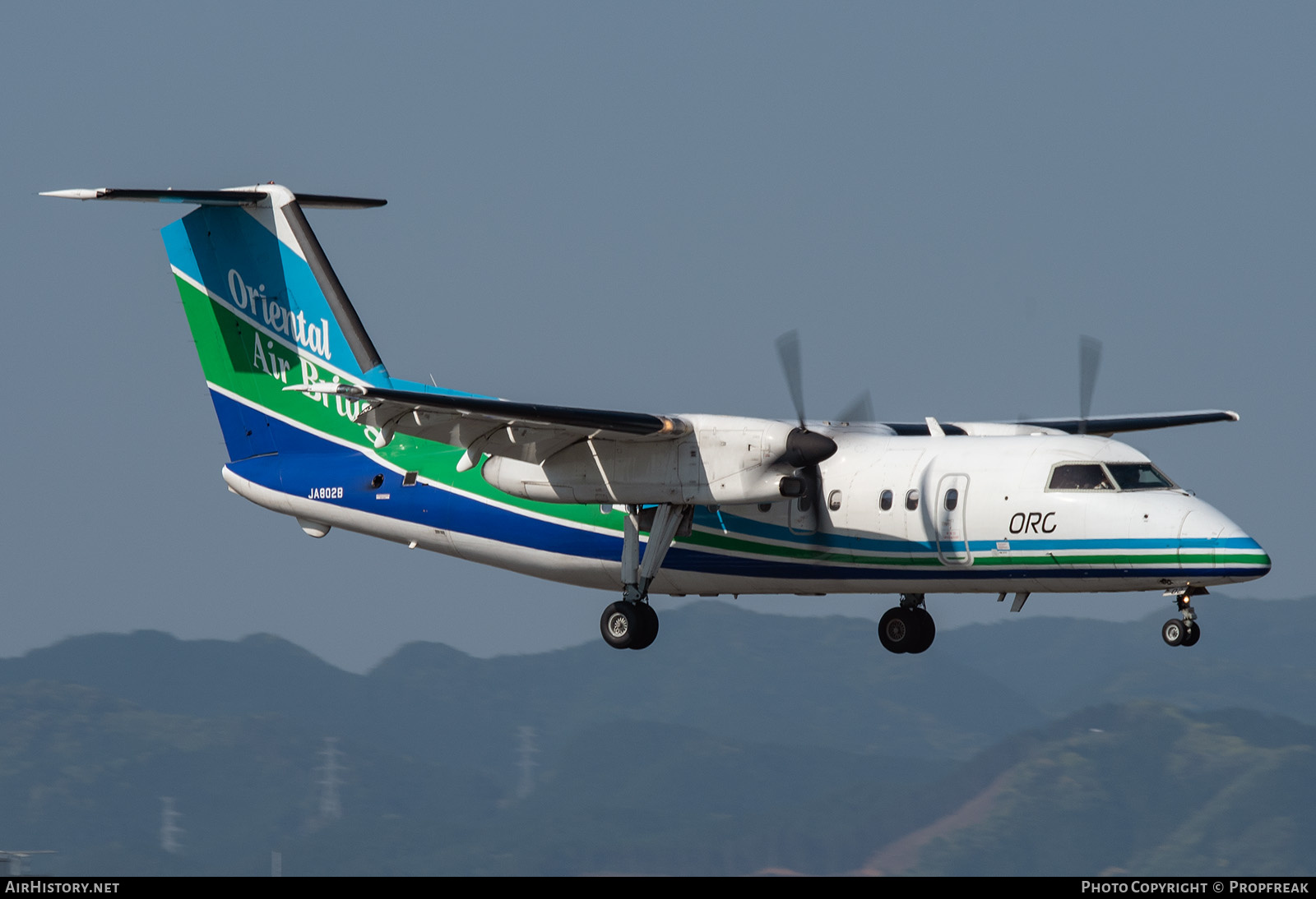 Aircraft Photo of JA802B | Bombardier DHC-8-201Q Dash 8 | Oriental Air Bridge - ORC | AirHistory.net #577263