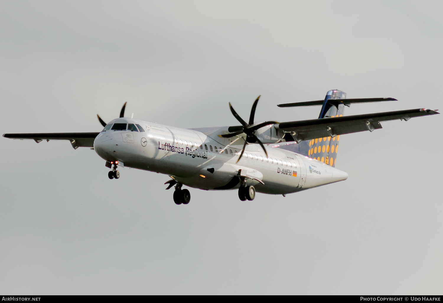 Aircraft Photo of D-ANFH | ATR ATR-72-500 (ATR-72-212A) | Lufthansa Regional | AirHistory.net #577266