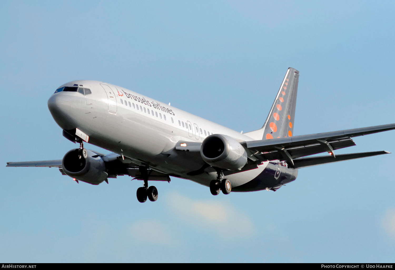 Aircraft Photo of OO-VBR | Boeing 737-4Y0 | Brussels Airlines | AirHistory.net #577267