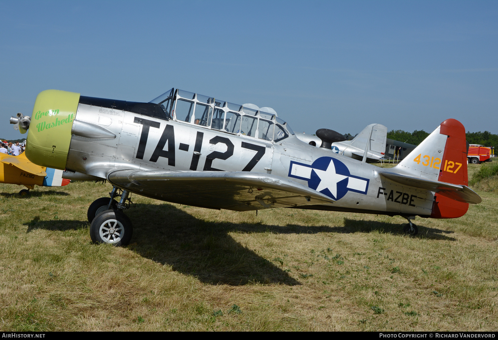 Aircraft Photo of F-AZBE / 4312127 | North American AT-6F Texan | USA - Air Force | AirHistory.net #577279