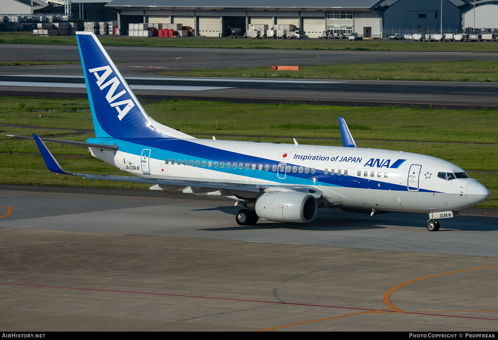 Aircraft Photo of JA03AN | Boeing 737-781 | All Nippon Airways - ANA | AirHistory.net #577285