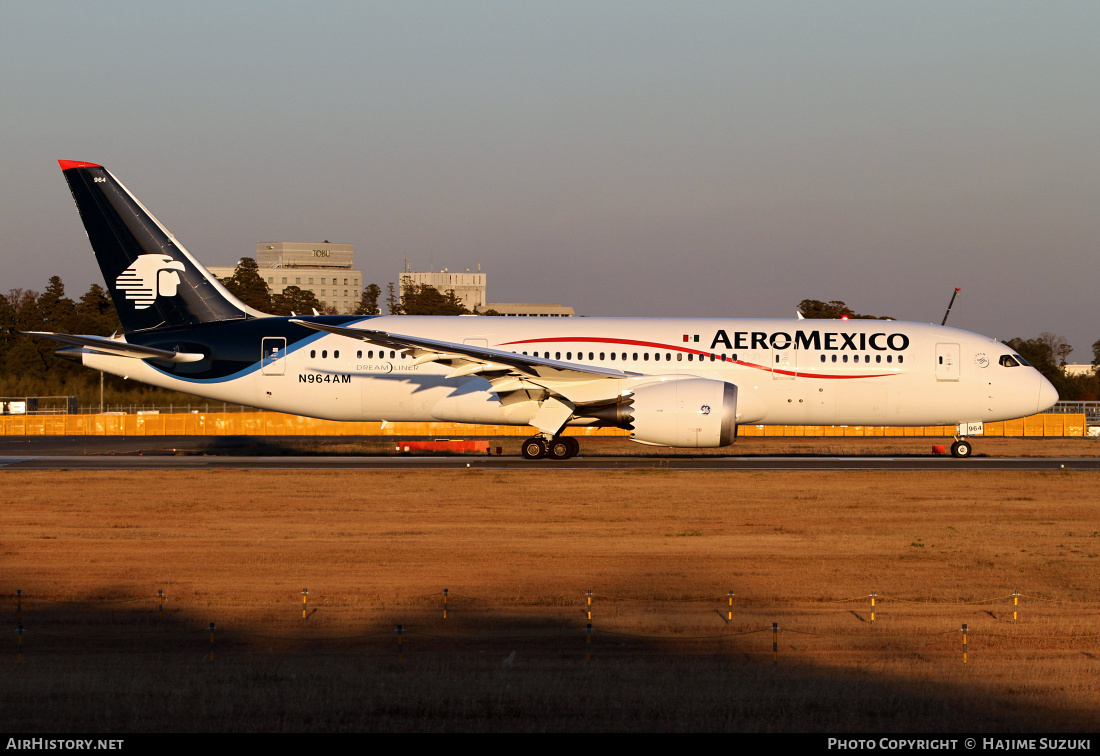 Aircraft Photo of N964AM | Boeing 787-8 Dreamliner | AeroMéxico | AirHistory.net #577299