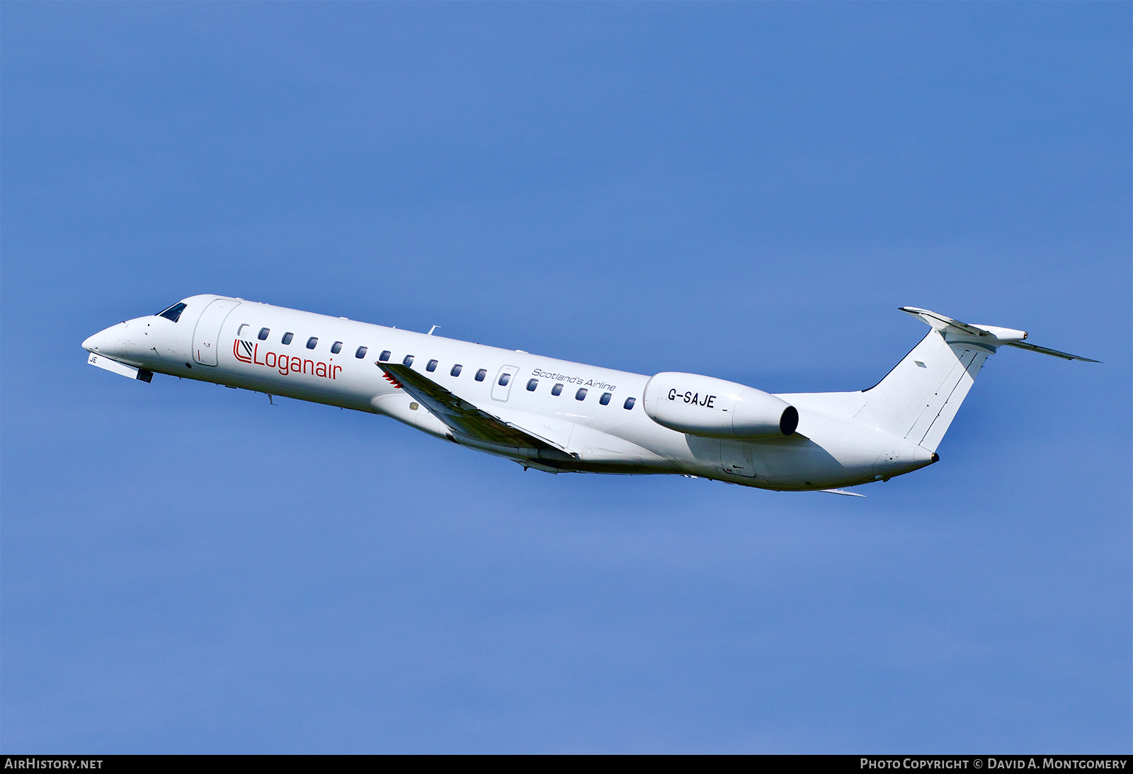 Aircraft Photo of G-SAJE | Embraer ERJ-145EP (EMB-145EP) | Loganair | AirHistory.net #577371