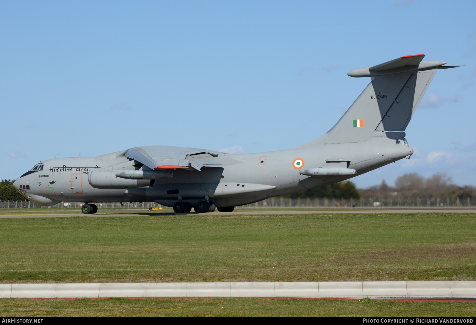 Aircraft Photo of KJ-3449 | Ilyushin Il-78MKI | India - Air Force | AirHistory.net #577446