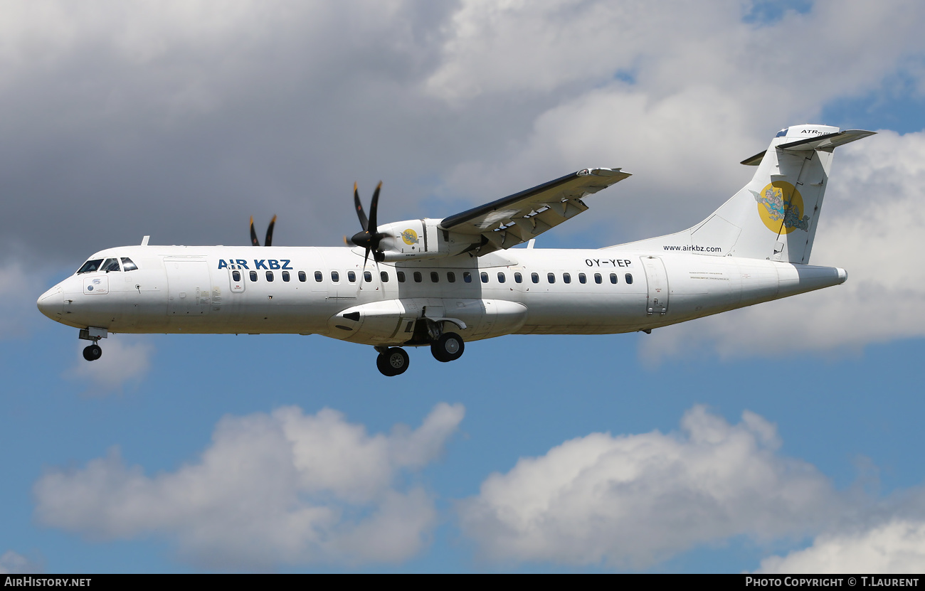 Aircraft Photo of OY-YEP | ATR ATR-72-600 (ATR-72-212A) | Air KBZ | AirHistory.net #577598