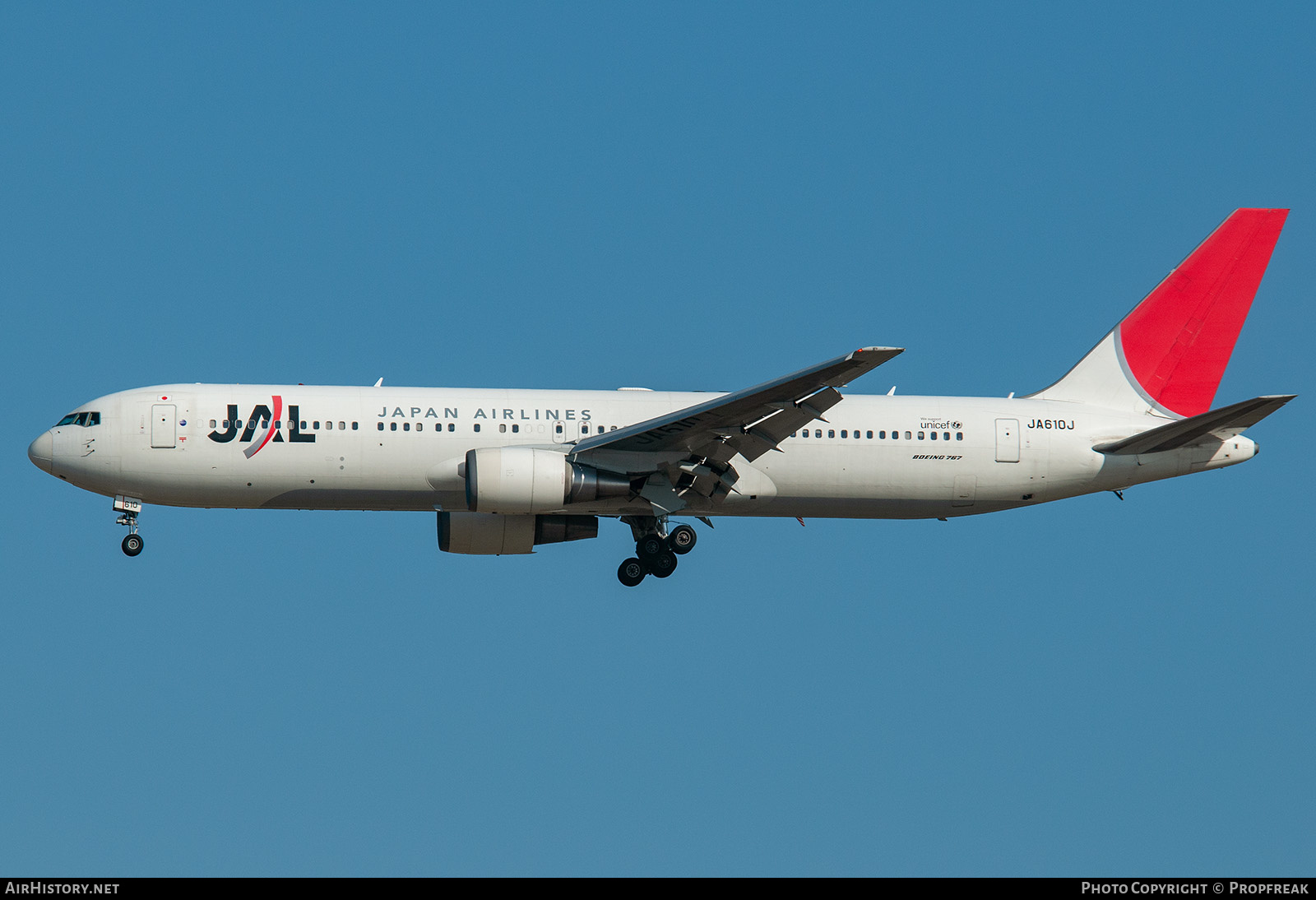Aircraft Photo of JA610J | Boeing 767-346/ER | Japan Airlines - JAL | AirHistory.net #577667