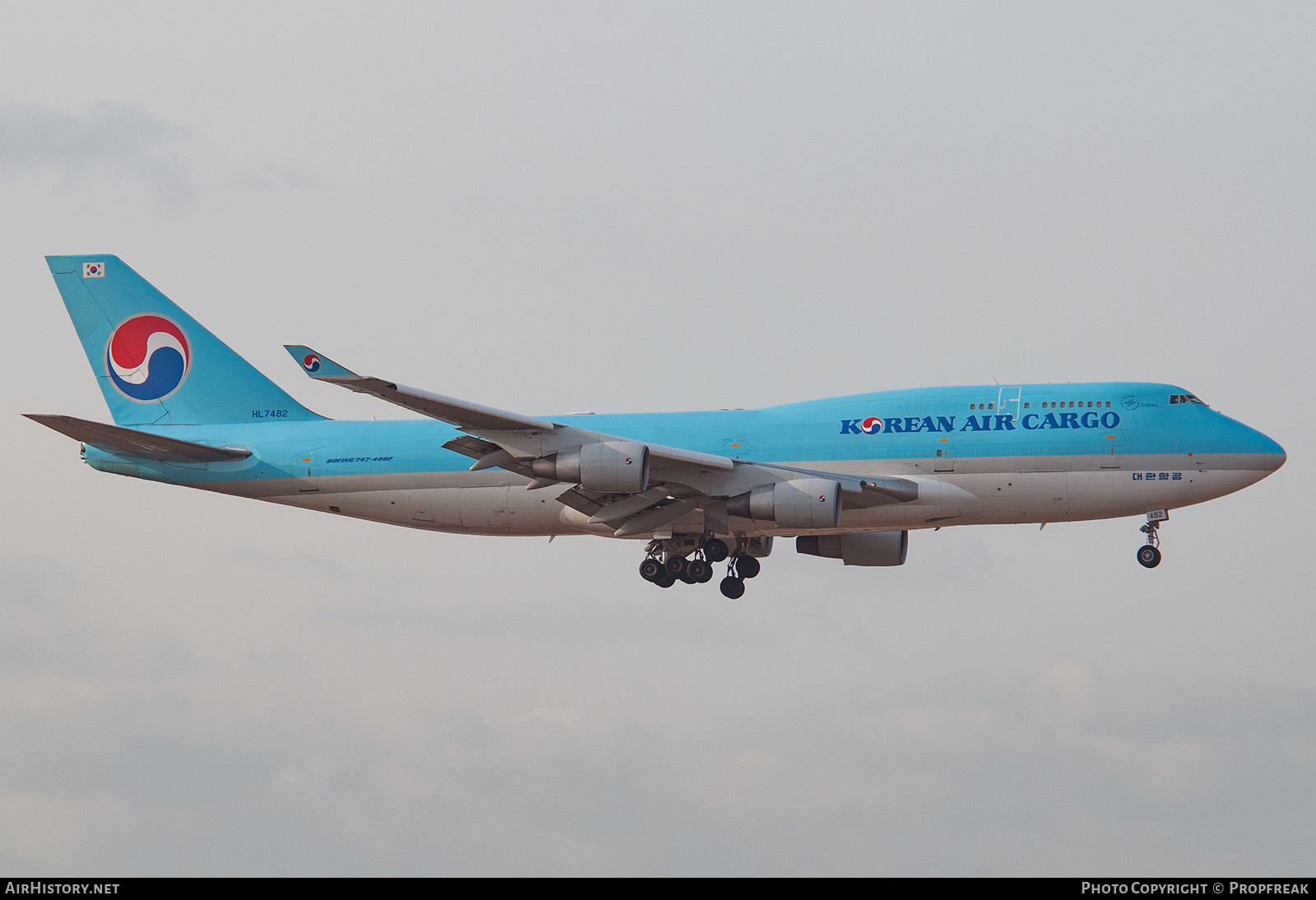 Aircraft Photo of HL7482 | Boeing 747-4B5 | Korean Air Cargo | AirHistory.net #577675