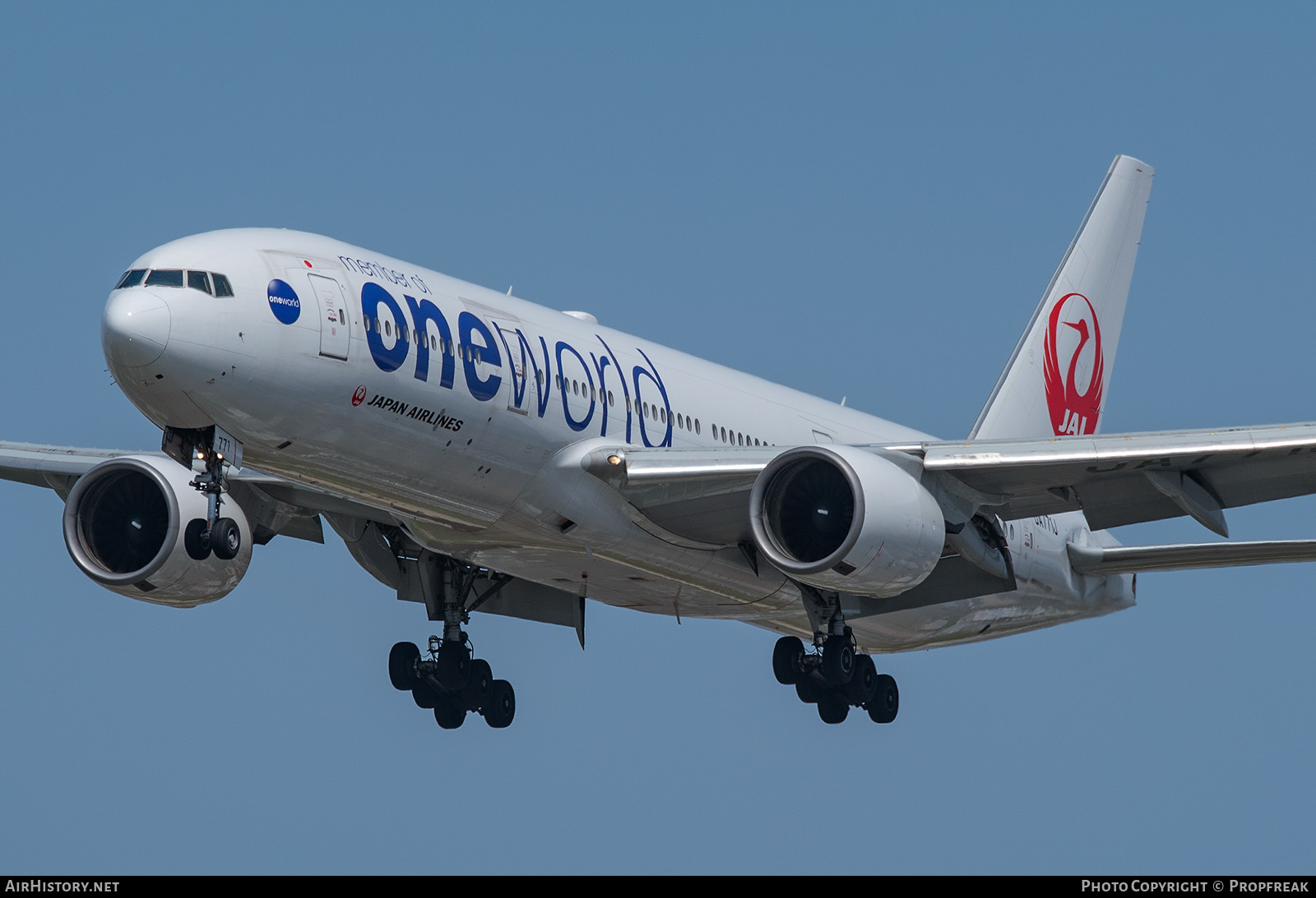 Aircraft Photo of JA771J | Boeing 777-246 | Japan Airlines - JAL | AirHistory.net #577689