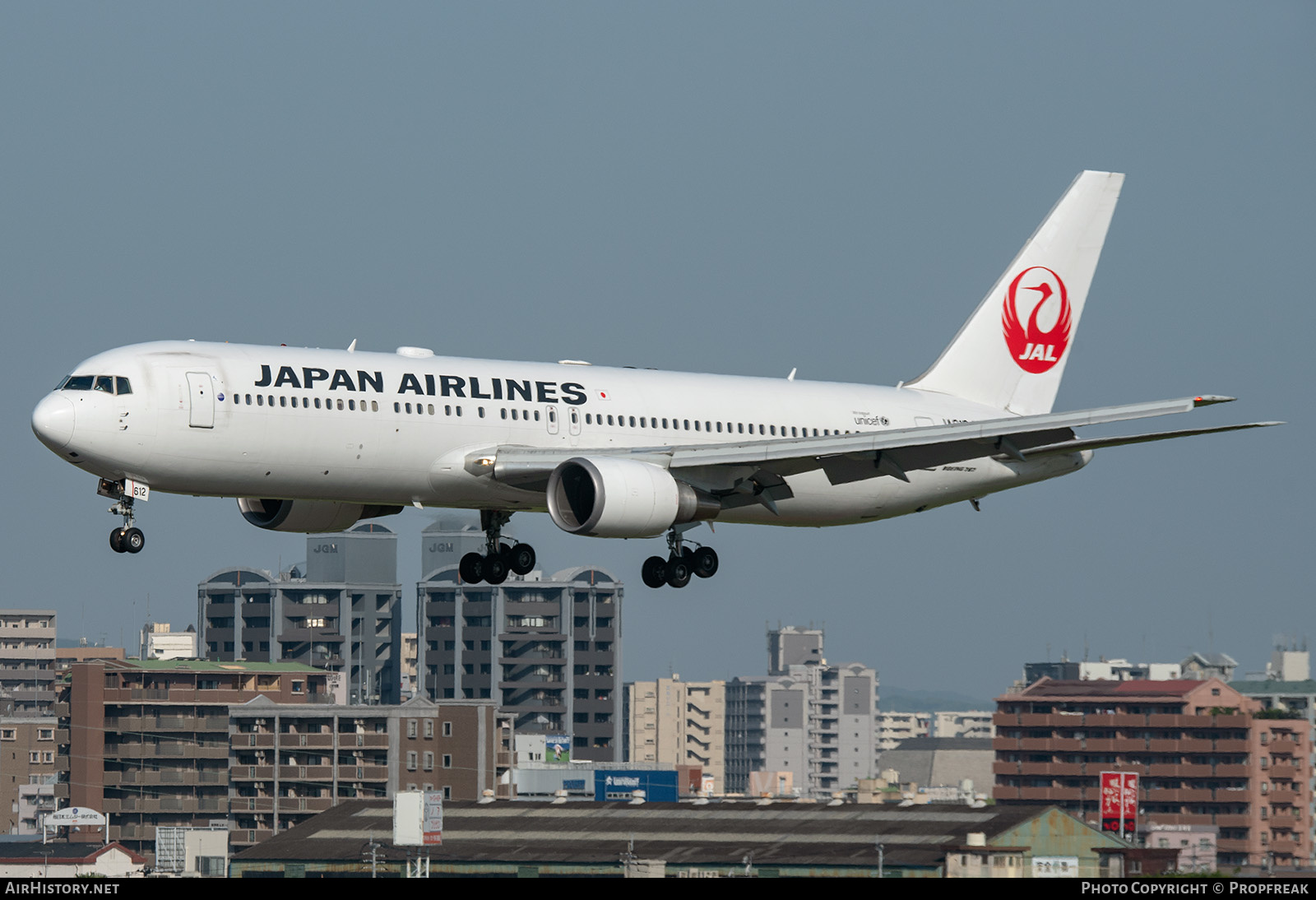 Aircraft Photo of JA612J | Boeing 767-346/ER | Japan Airlines - JAL | AirHistory.net #577691