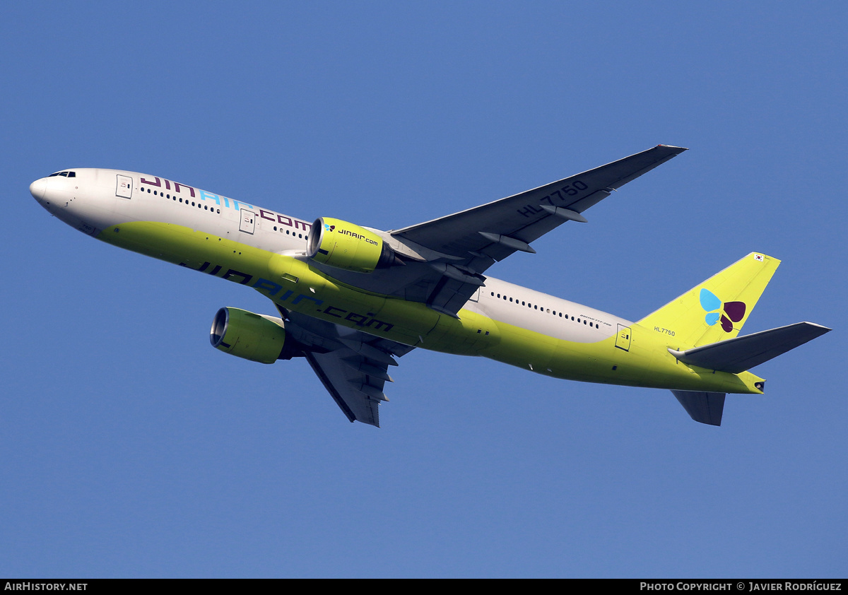 Aircraft Photo of HL7750 | Boeing 777-2B5/ER | Jin Air | AirHistory.net #577702