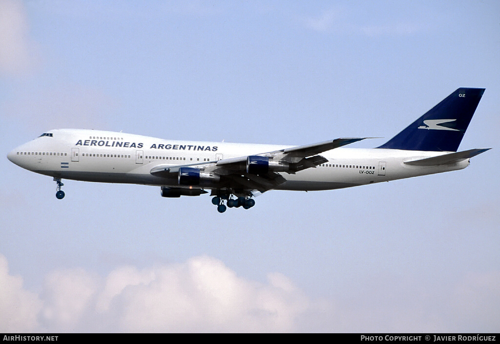 Aircraft Photo of LV-OOZ | Boeing 747-287B | Aerolíneas Argentinas | AirHistory.net #577705