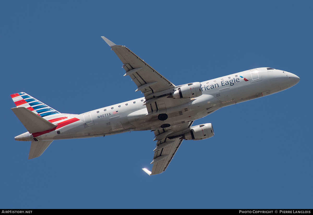 Aircraft Photo of N407YX | Embraer 175LR (ERJ-170-200LR) | American Eagle | AirHistory.net #577728