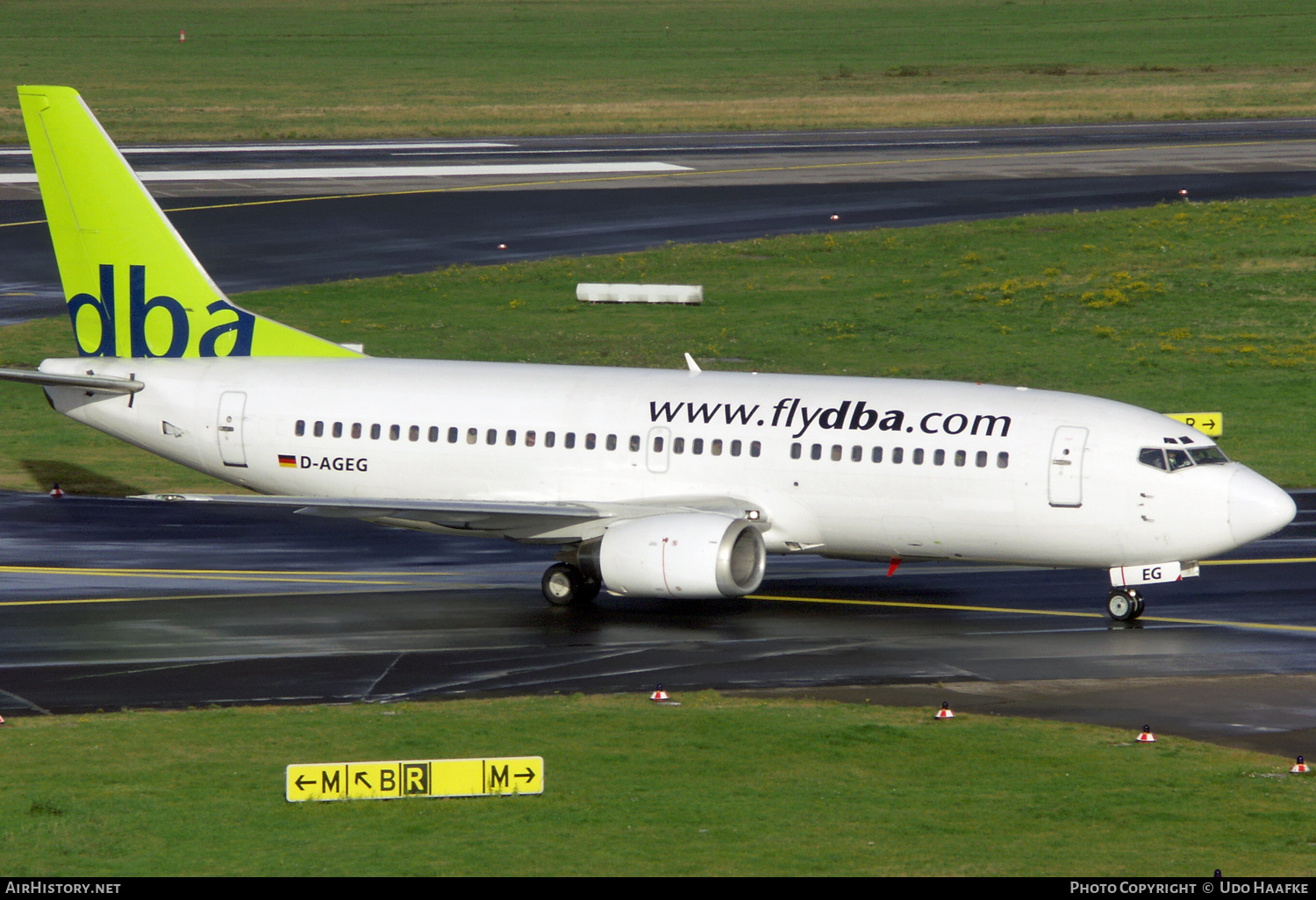 Aircraft Photo of D-AGEG | Boeing 737-35B | DBA - Deutsche BA | AirHistory.net #577732