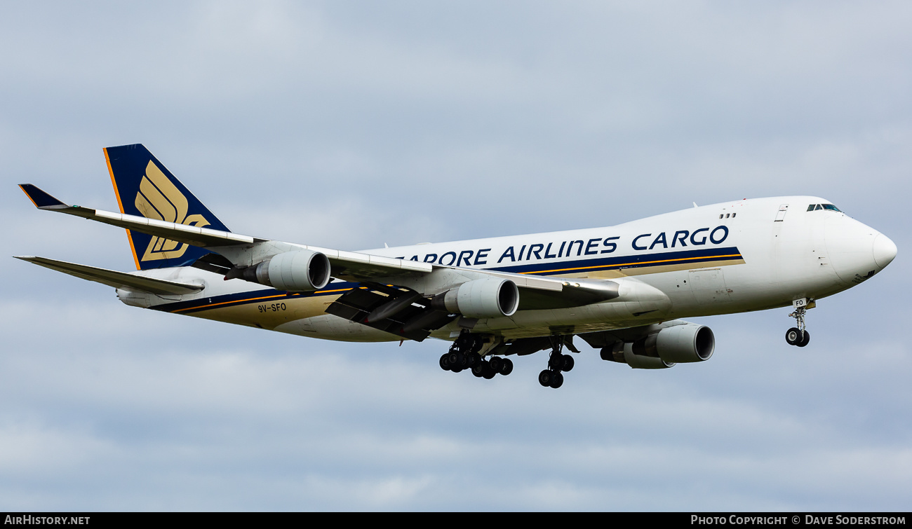 Aircraft Photo of 9V-SFO | Boeing 747-412F/SCD | Singapore Airlines Cargo | AirHistory.net #577771
