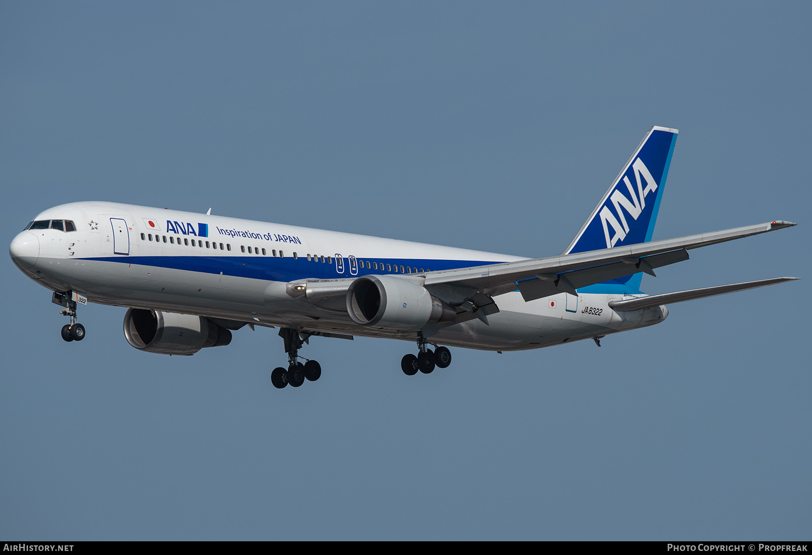 Aircraft Photo of JA8322 | Boeing 767-381 | All Nippon Airways - ANA | AirHistory.net #577833