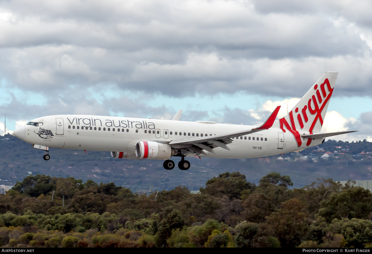 Aircraft Photo of VH-YIE | Boeing 737-8FE | Virgin Australia Airlines | AirHistory.net #577881