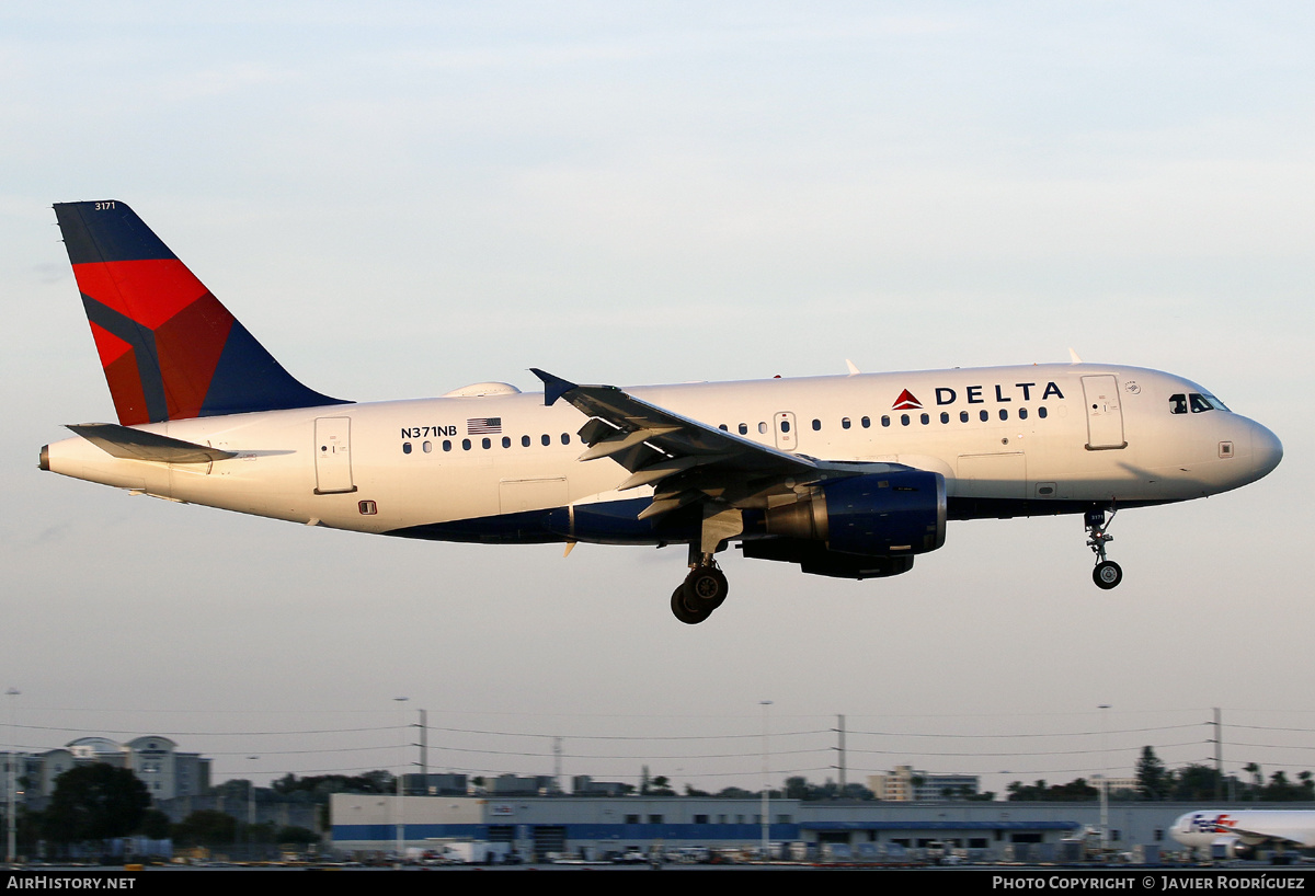 Aircraft Photo of N371NB | Airbus A319-114 | Delta Air Lines | AirHistory.net #577888