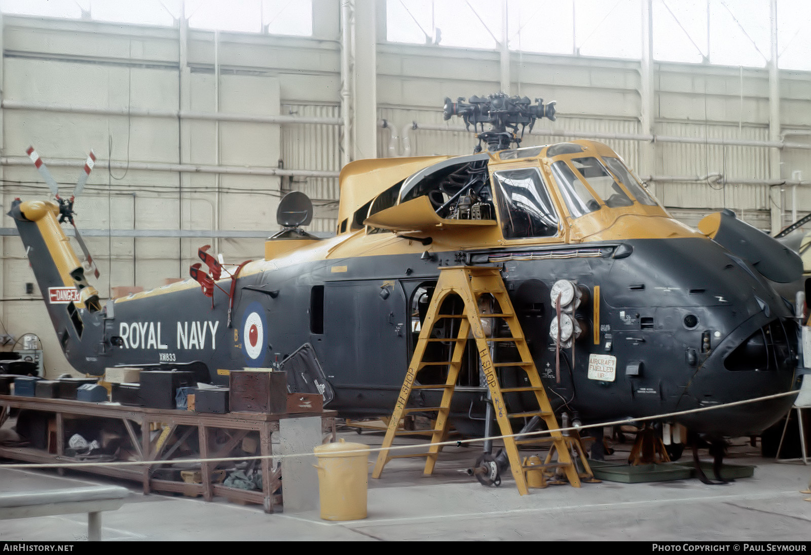 Aircraft Photo of XM833 | Westland WS-58 Wessex HAS.3 | UK - Navy | AirHistory.net #577893