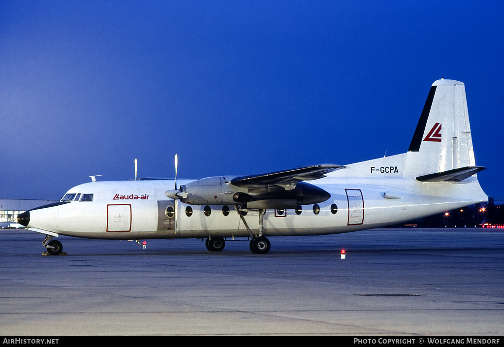 Aircraft Photo of F-GCPA | Fokker F27-100 Friendship | Lauda Air | AirHistory.net #577931