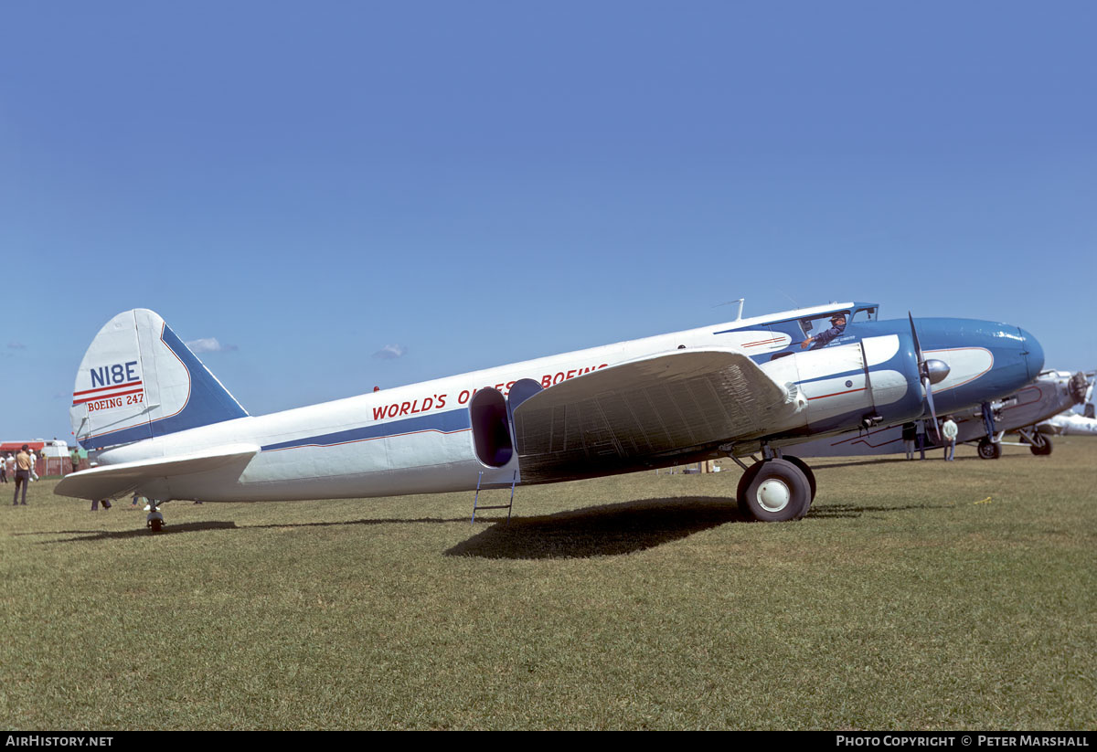 Aircraft Photo of N18E | Boeing 247D | AirHistory.net #577944