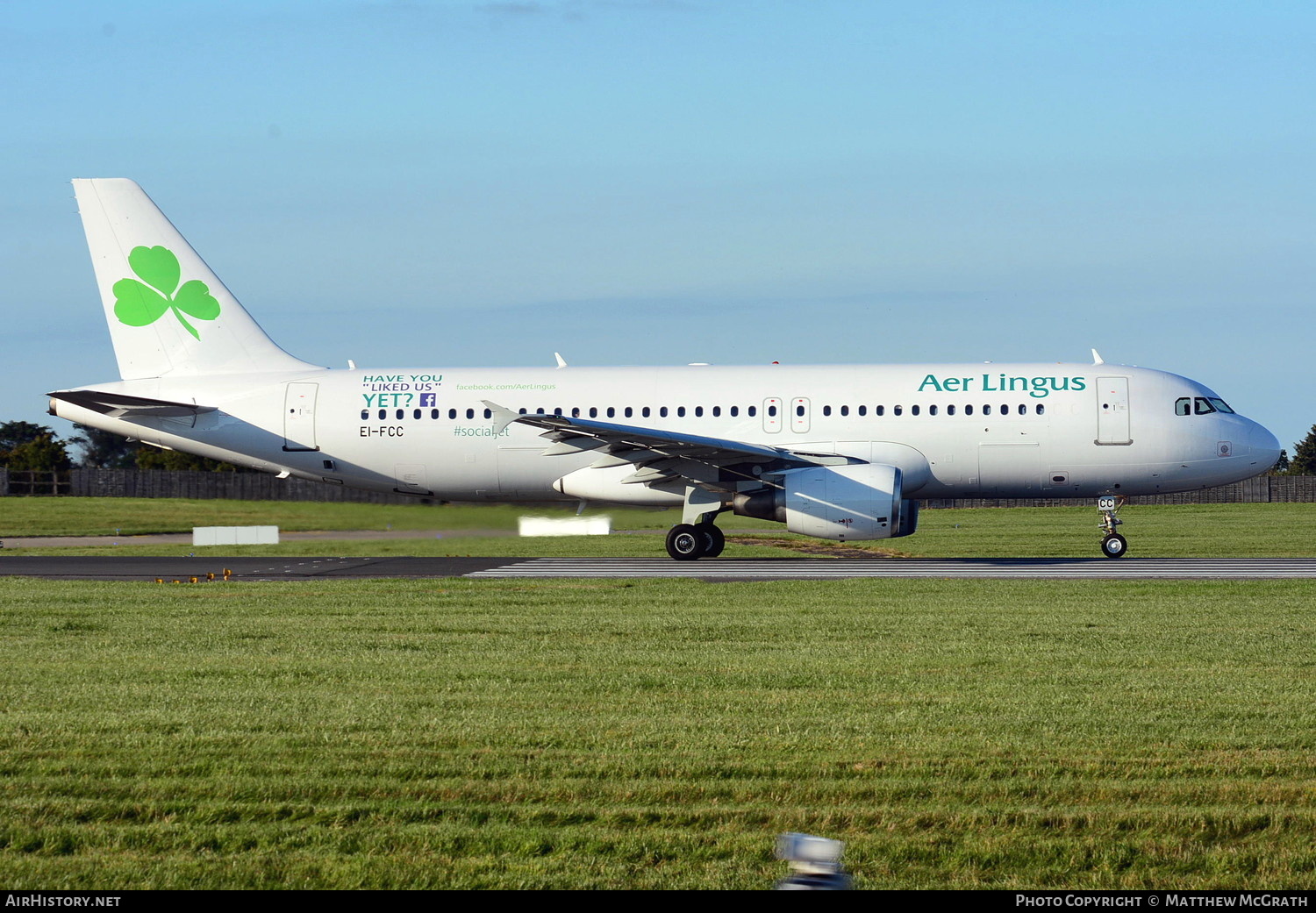 Aircraft Photo of EI-FCC | Airbus A320-214 | Aer Lingus | AirHistory.net #577977
