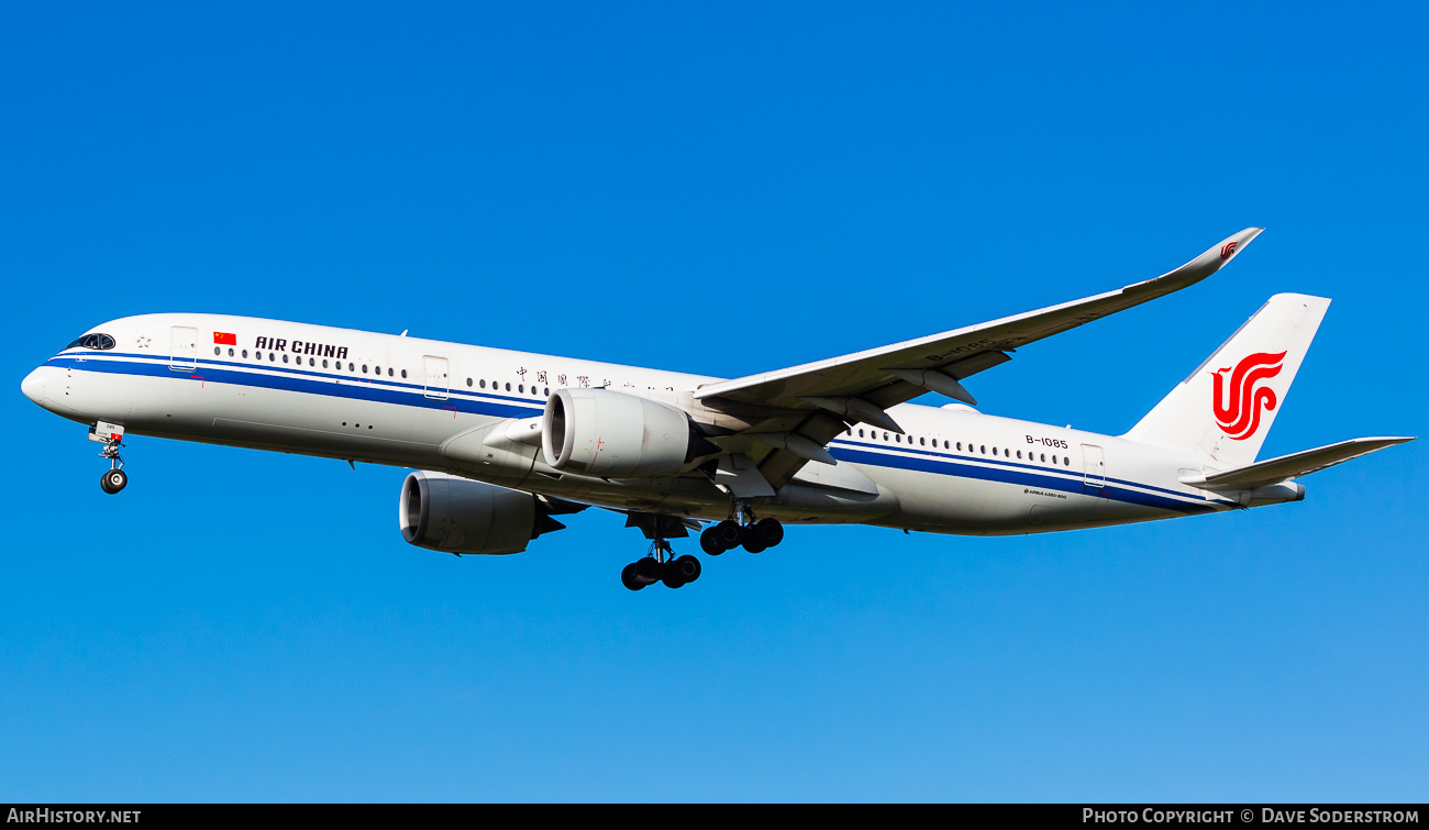 Aircraft Photo of B1085 | Airbus A350-941 | Air China | AirHistory.net #578035