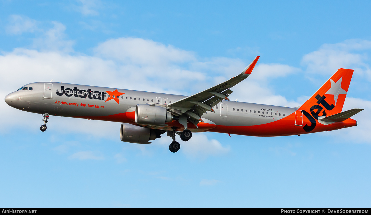 Aircraft Photo of VH-OFS | Airbus A321-251NX | Jetstar Airways | AirHistory.net #578036