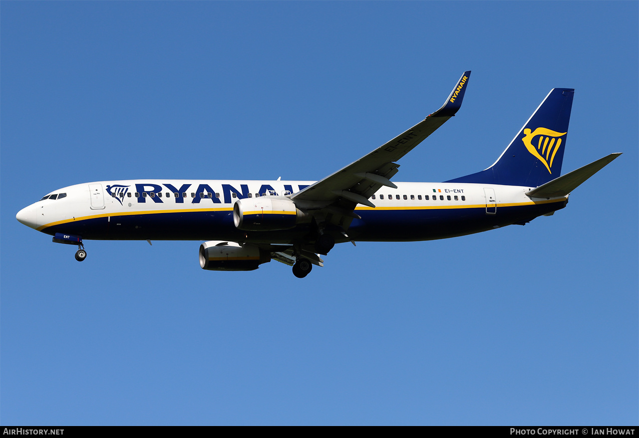 Aircraft Photo of EI-ENT | Boeing 737-8AS | Ryanair | AirHistory.net #578037
