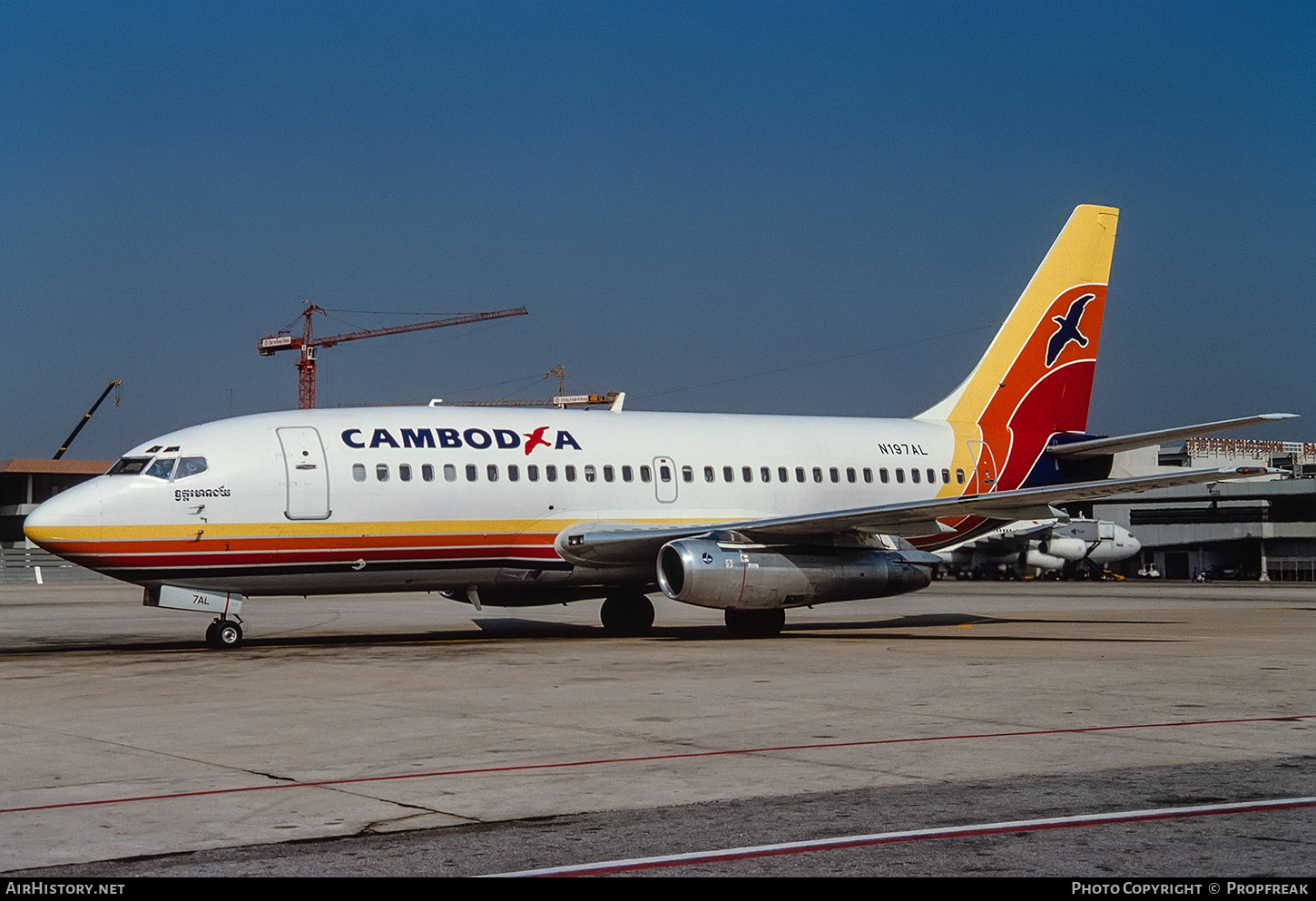 Aircraft Photo of N197AL | Boeing 737-2E1 | Cambodia International Airlines | AirHistory.net #578068