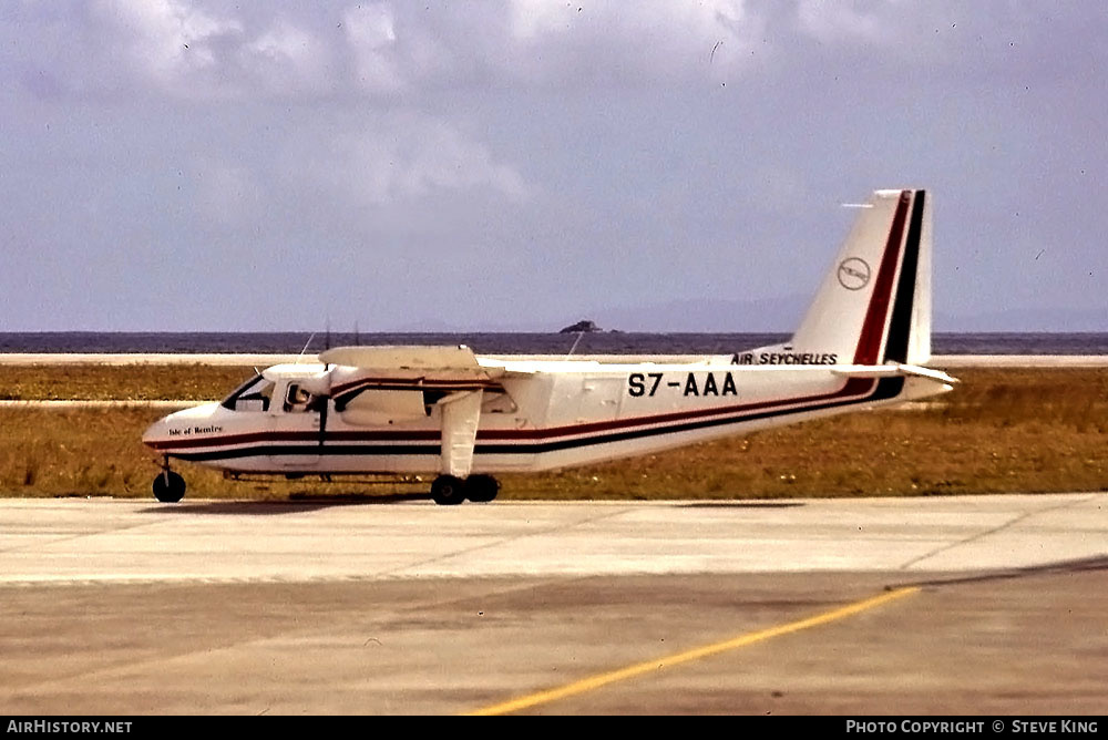Aircraft Photo of S7-AAA | Britten-Norman BN-2A-27 Islander | Air Seychelles | AirHistory.net #578114