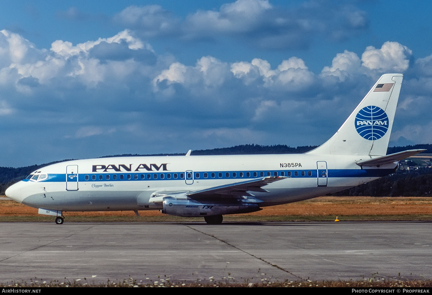 Aircraft Photo of N385PA | Boeing 737-2Q9/Adv | Pan American World Airways - Pan Am | AirHistory.net #578123