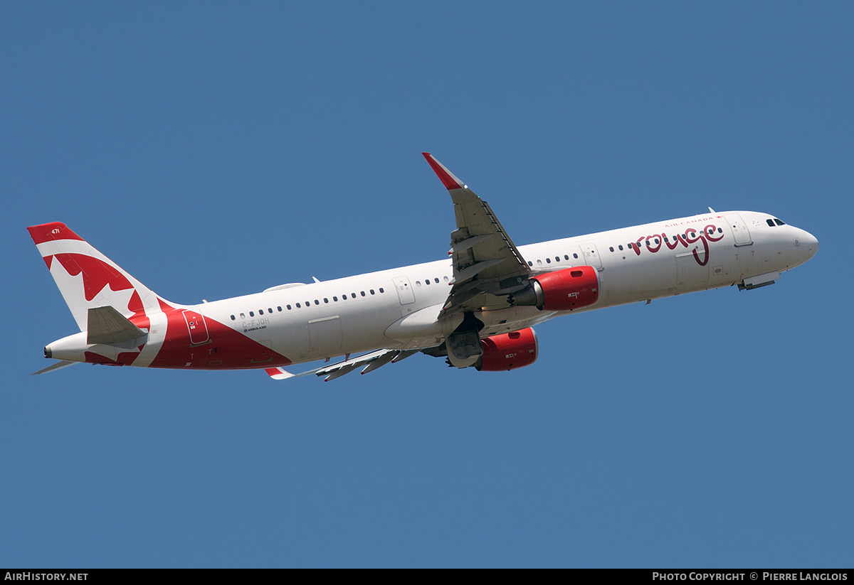 Aircraft Photo of C-FJQH | Airbus A321-211 | Air Canada Rouge | AirHistory.net #578125
