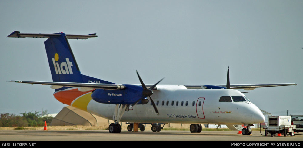 Aircraft Photo of V2-LEU | De Havilland Canada DHC-8-311 Dash 8 | LIAT - Leeward Islands Air Transport | AirHistory.net #578126