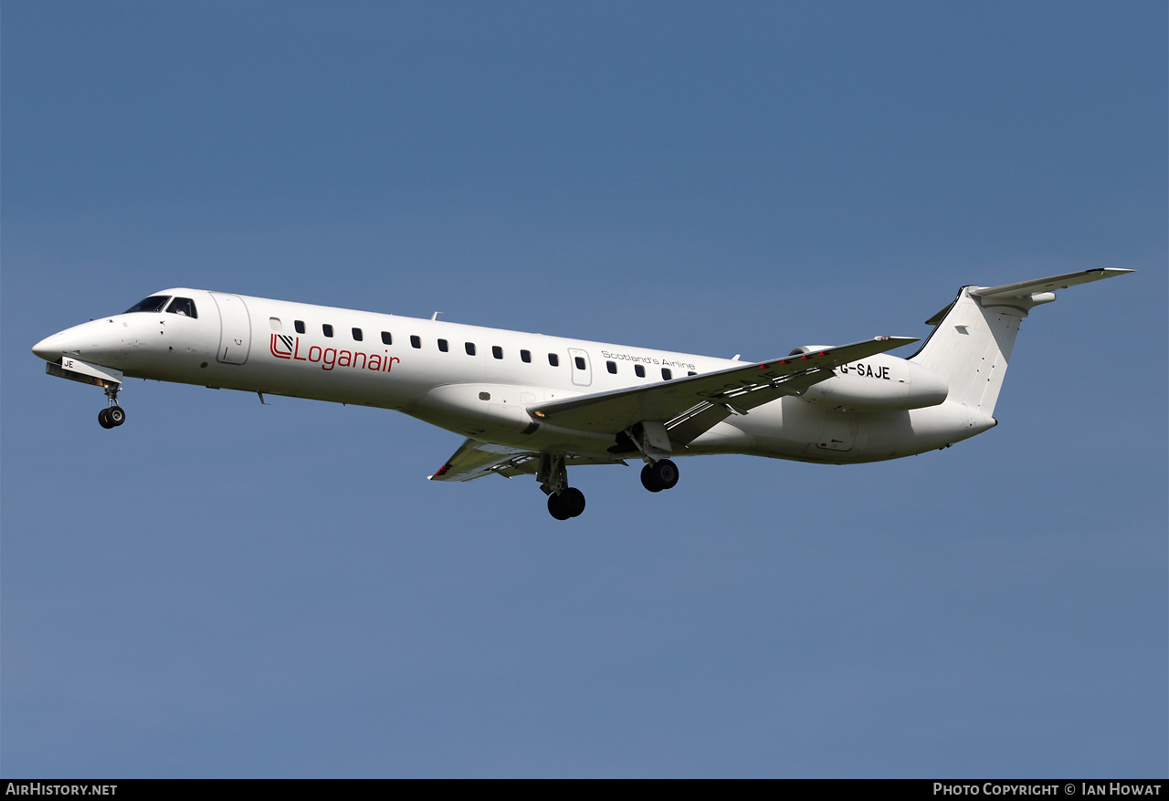 Aircraft Photo of G-SAJE | Embraer ERJ-145EP (EMB-145EP) | Loganair | AirHistory.net #578135