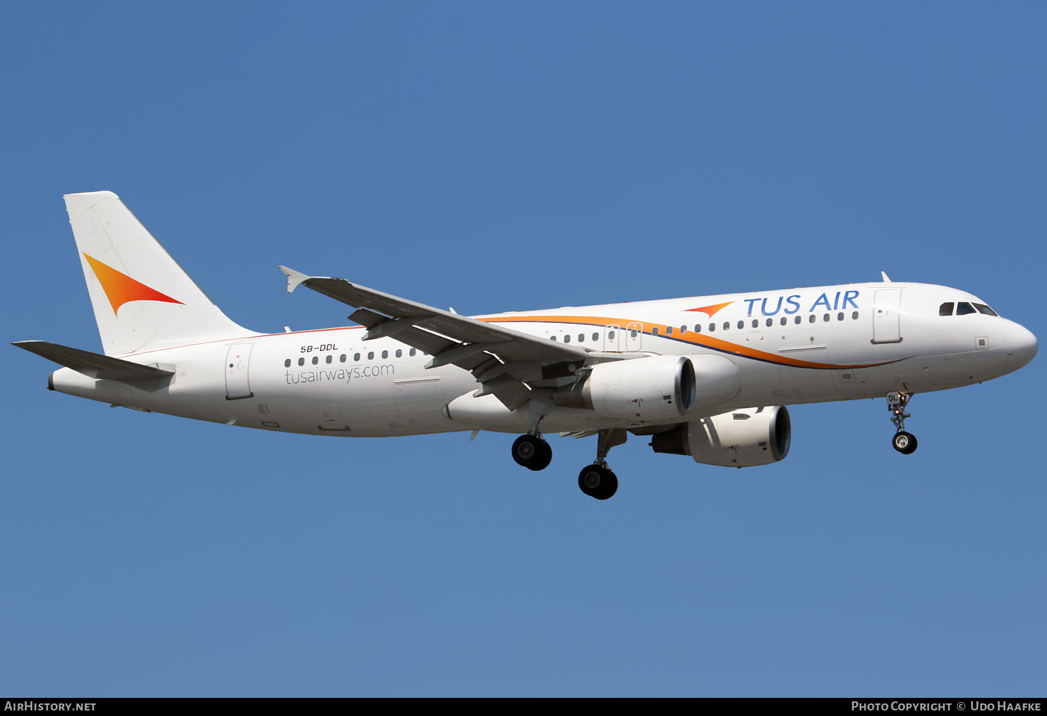 Aircraft Photo of 5B-DDL | Airbus A320-214 | Tus Airways | AirHistory.net #578141