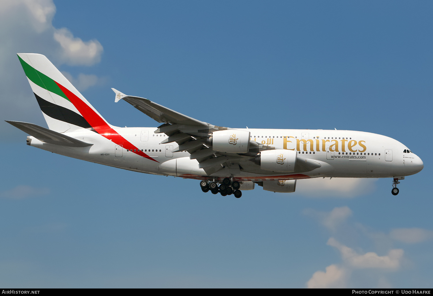 Aircraft Photo of A6-EOI | Airbus A380-861 | Emirates | AirHistory.net #578142