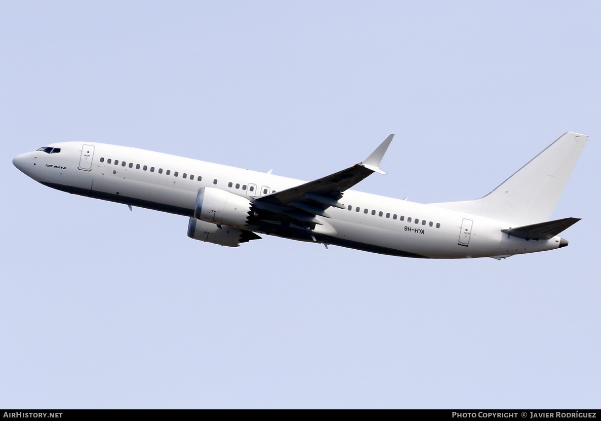 Aircraft Photo of 9H-HYA | Boeing 737-8 Max 8 | AirHistory.net #578198